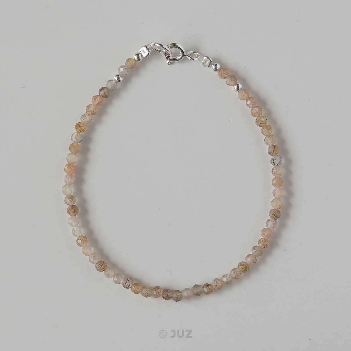 Vòng tay Moonstone x Sunstone 2.6mm
