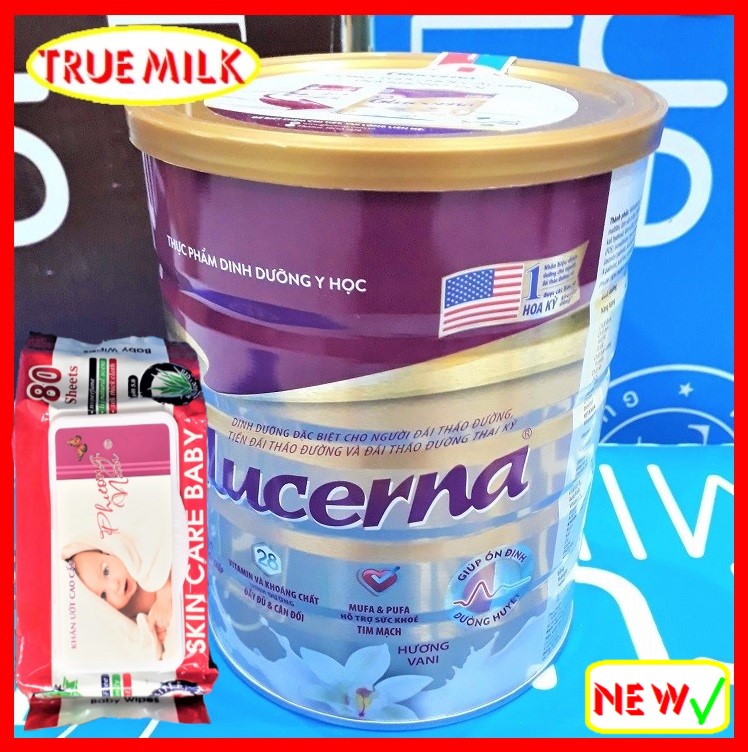 Sữa bột Glucerna 850g hương Vani - Mẫu Mới (Tặng Khăn Ướt) - Sua glucerna - sua tieu duong - glucerna 850g - glucerna hương vani - glucerna vani - sua abbott - sua bot chinh hang - sua chinh hang - sua bot