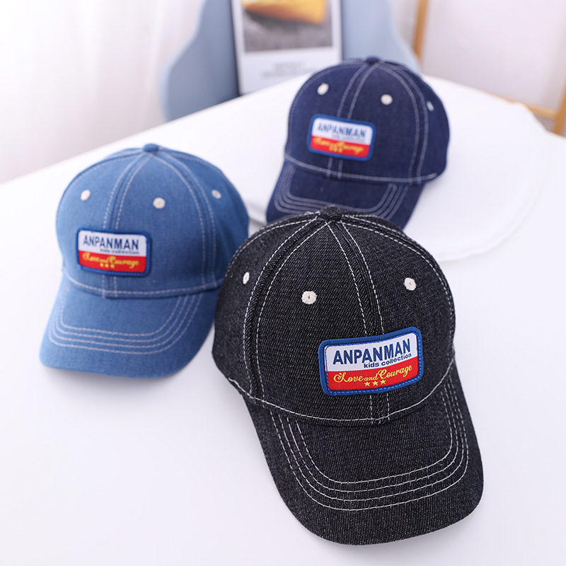 nón kết nón lưỡi trai jean logo cá tính cho bé