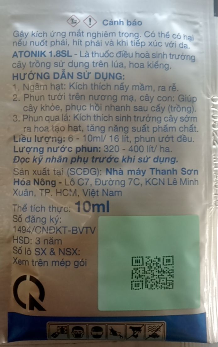 Phân bón lá Atonik 10ml.