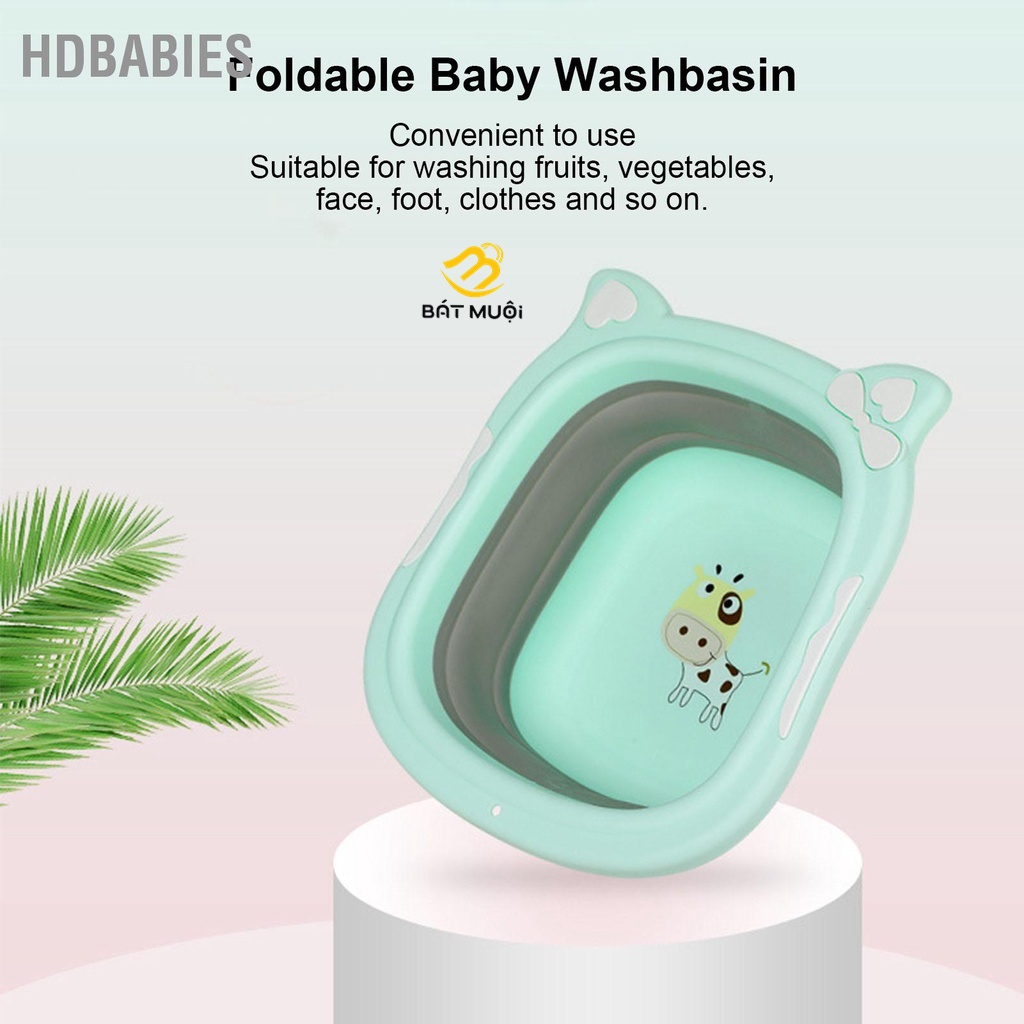 Thau/ chậu nhựa gấp gọn cho bé - BAT MUOI