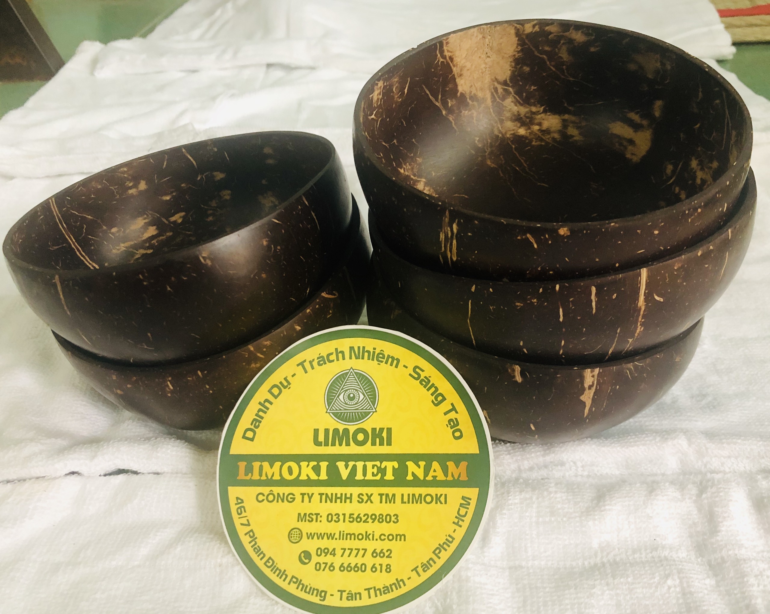 [HCM]Combo 4 Chén Thố Gáo Dừa Loại Nhỏ 12-15cm