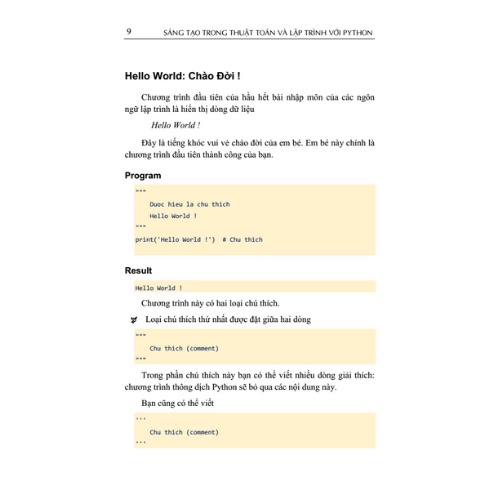 Sách - Sáng Tạo Trong Thuật Toán Và Lập Trình Với Python (OB)