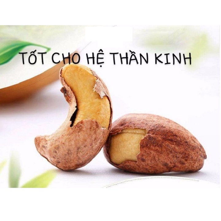 Hạt Điều Rang Muối Nguyên Hạt Còn Vỏ Lụa Hàng Ngon 500g 2c Mart