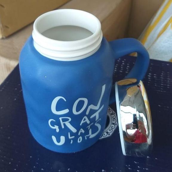 Ly sứ giữ nhiệt cao cấp kèm nắp 450ml