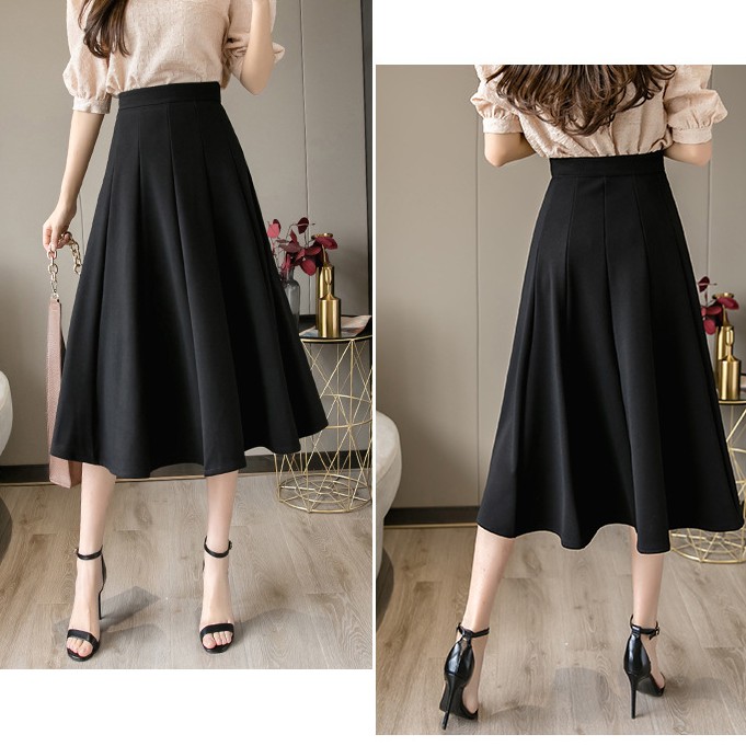 Chân váy xòe dài đẹp cho nàng công sở hè NĂM NAY duyên dáng