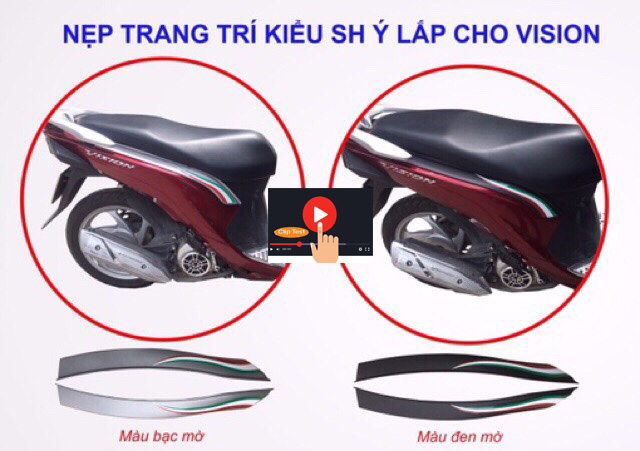 NẸP HÔNG XE VISION 2016-2020 PHONG CÁCHV Ý