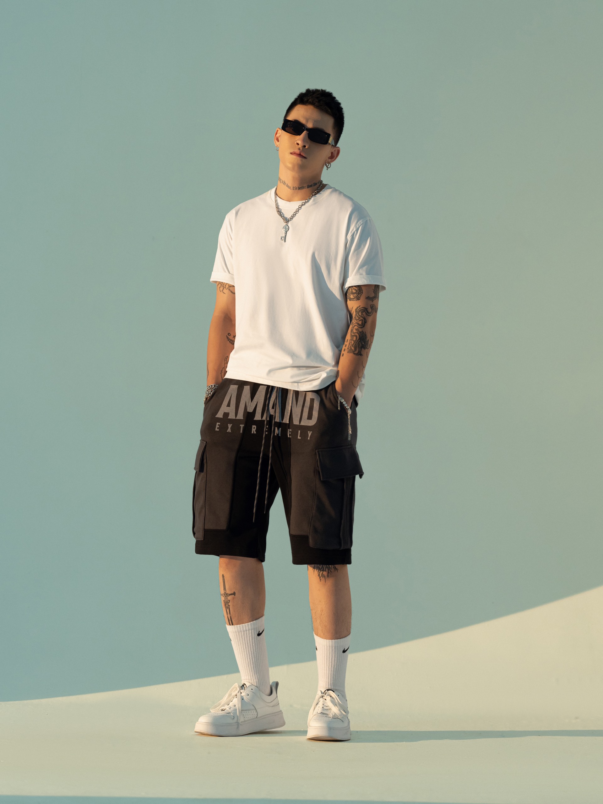 Quần Amand Phantom Short - Black/ Grey