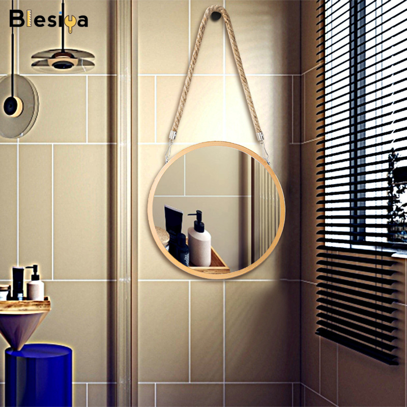 Blesiya Gương Treo Tường Tròn, Gương Trang Điểm Gương Phòng Tắm