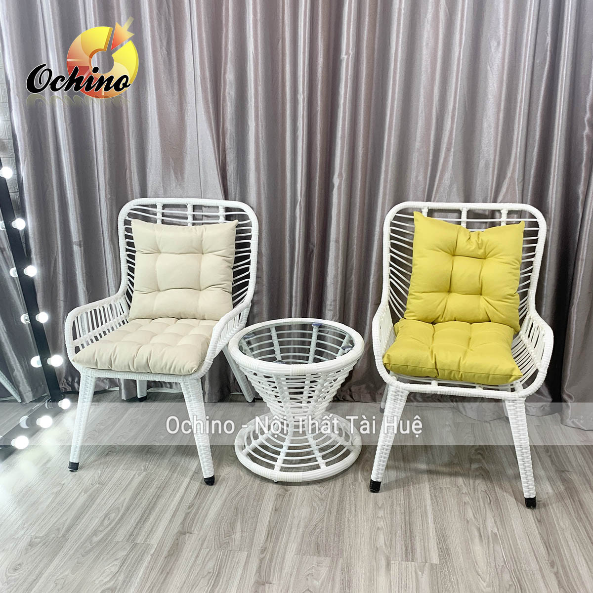 Bàn ghế ban công Nhựa giả mây cao cấp