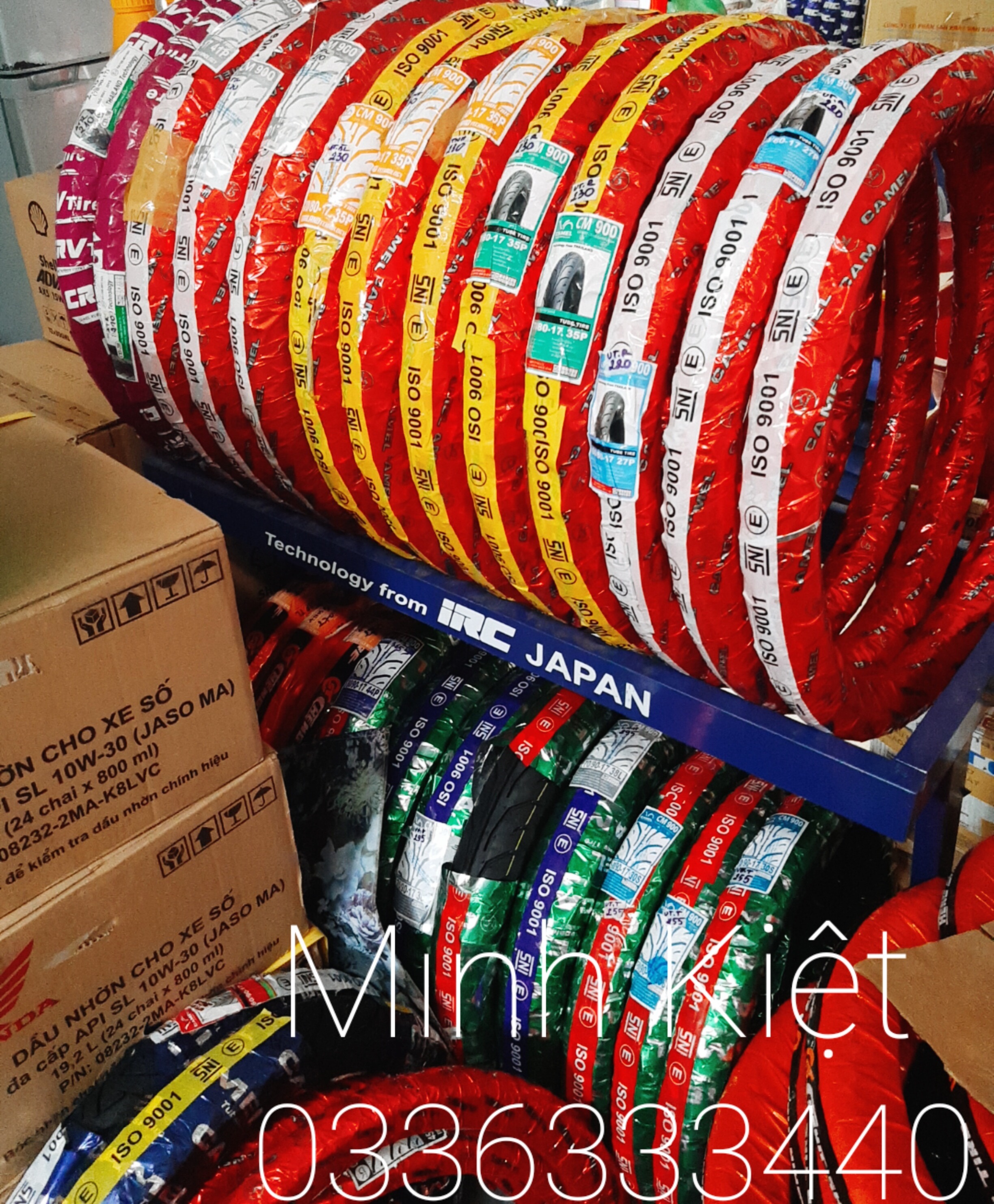 COMBO 2 Vỏ Camel 50/100-17 và 60/80-17 và 2 Ruột Camel