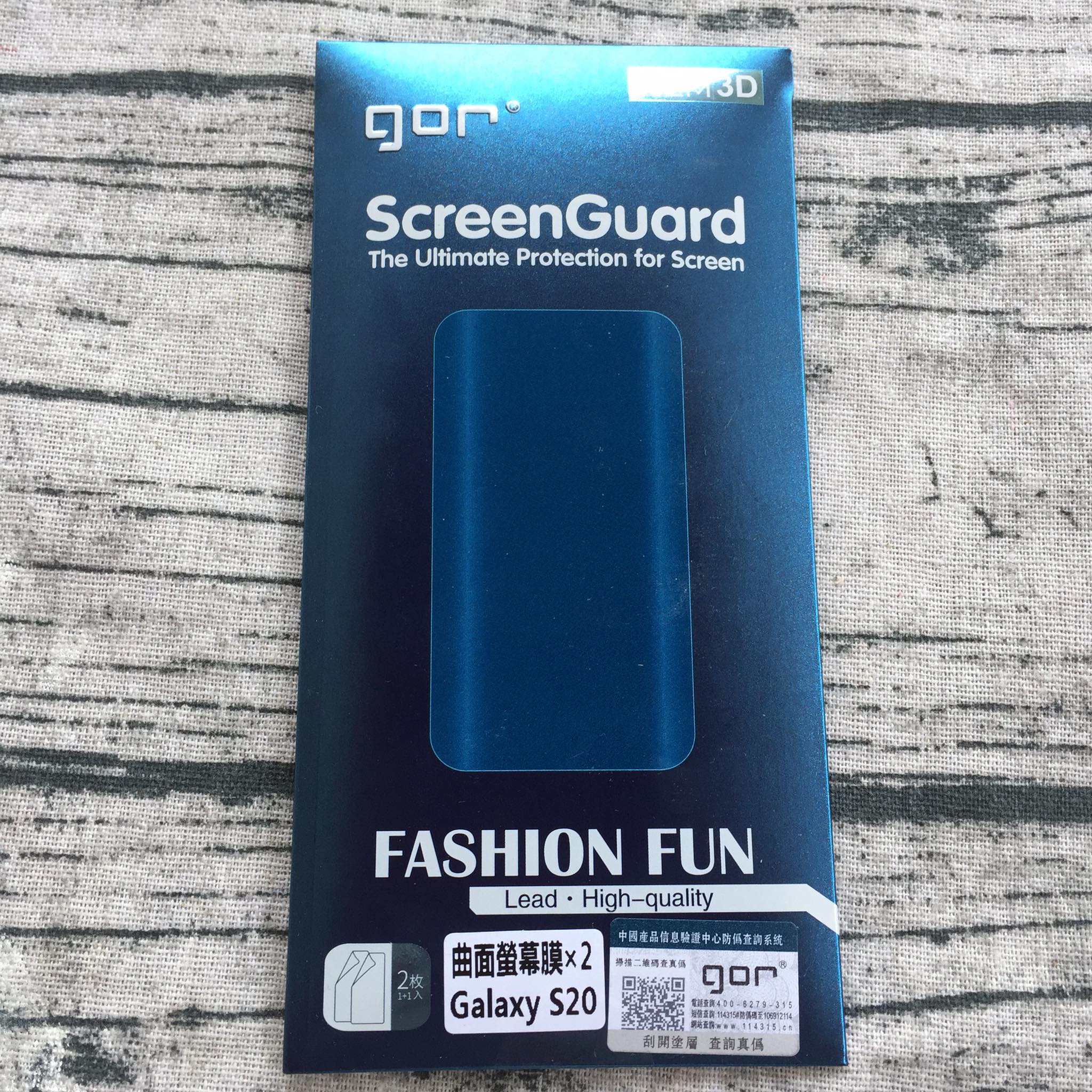 Bộ 3 miếng dán full màn hình Samsung Galaxy S20 hiệu Gor (3 mặt trước + 1 Mặt sau)