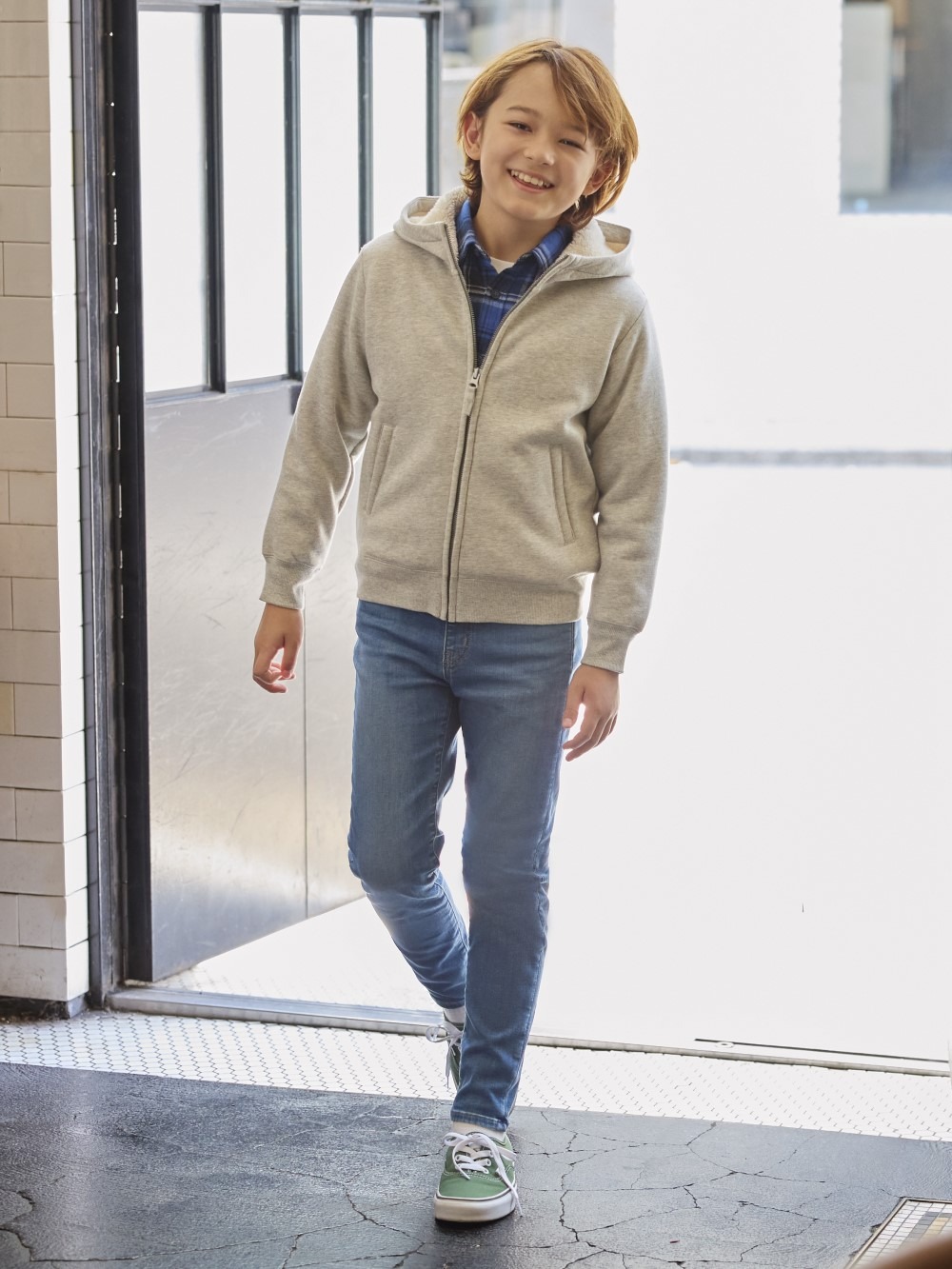[Auth Uniqlo] Quần Áo Nỉ Lót Lông Cừu Trẻ Em - Tag Nhật