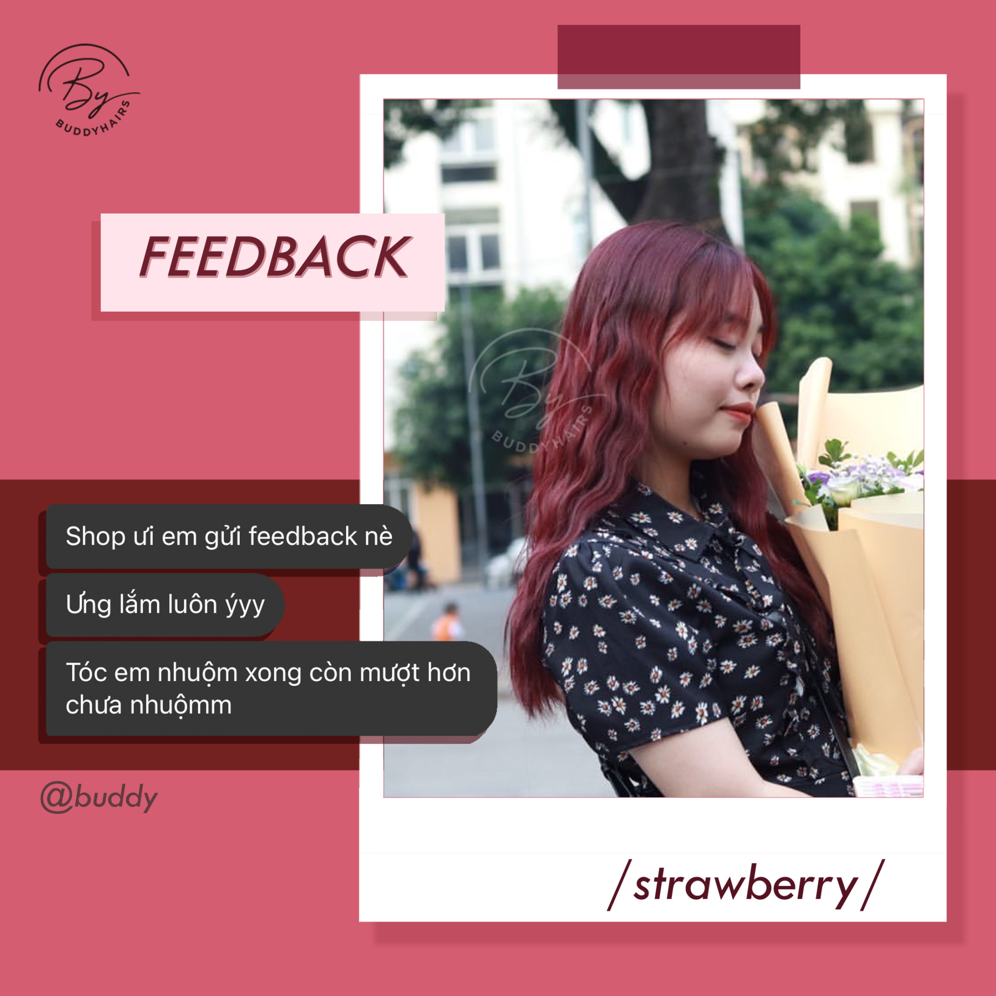 Thuốc nhuộm tóc Strawberry Buddyhairs