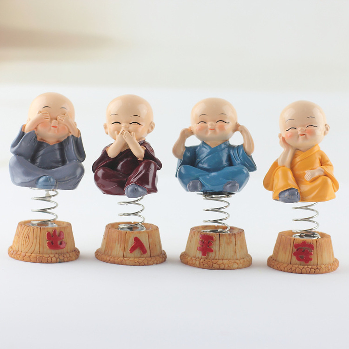 [HCM]Bộ 4 Tượng Tứ Không Lò Xo