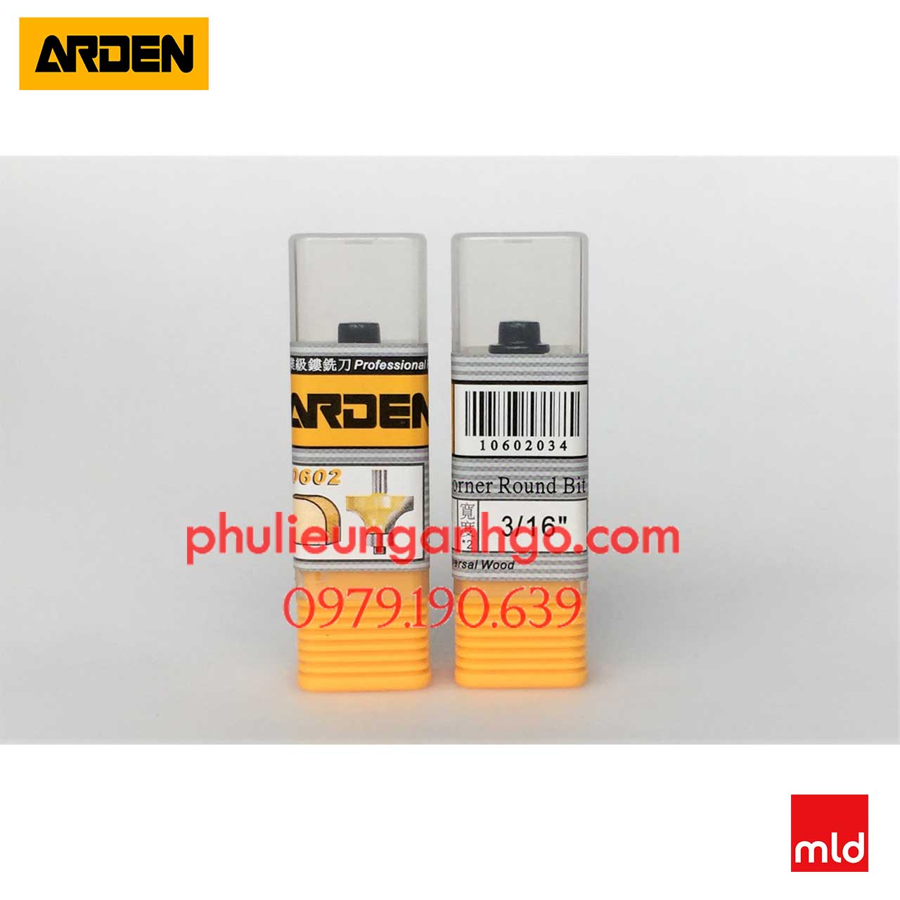 [HCM]Mũi phay gỗ Arden, Roundover Mã: A0602034