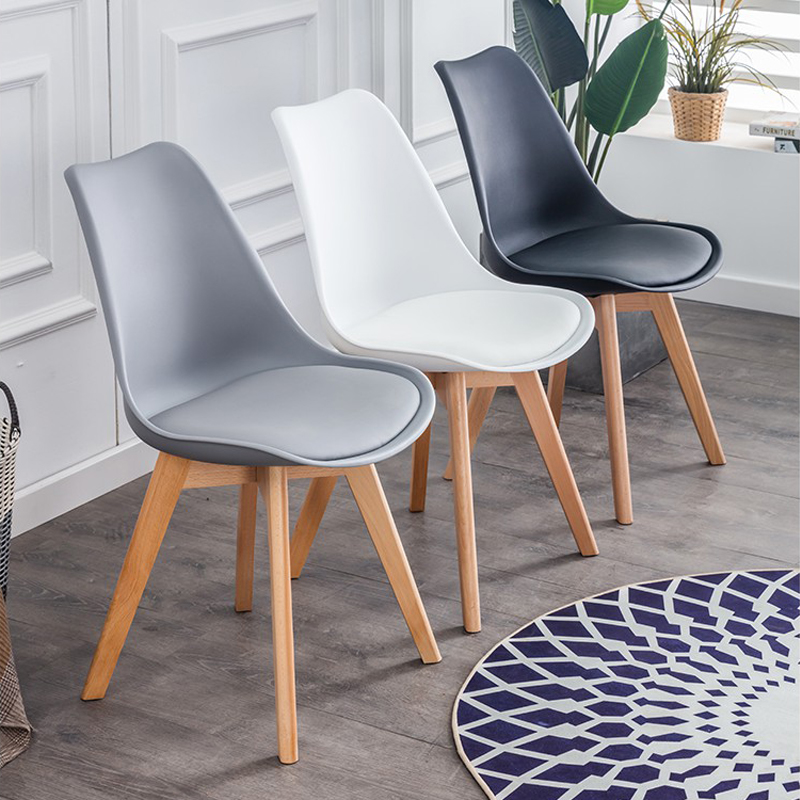 [GHẾ CAFE - GHẾ ĂN] Ghế Eames đệm da