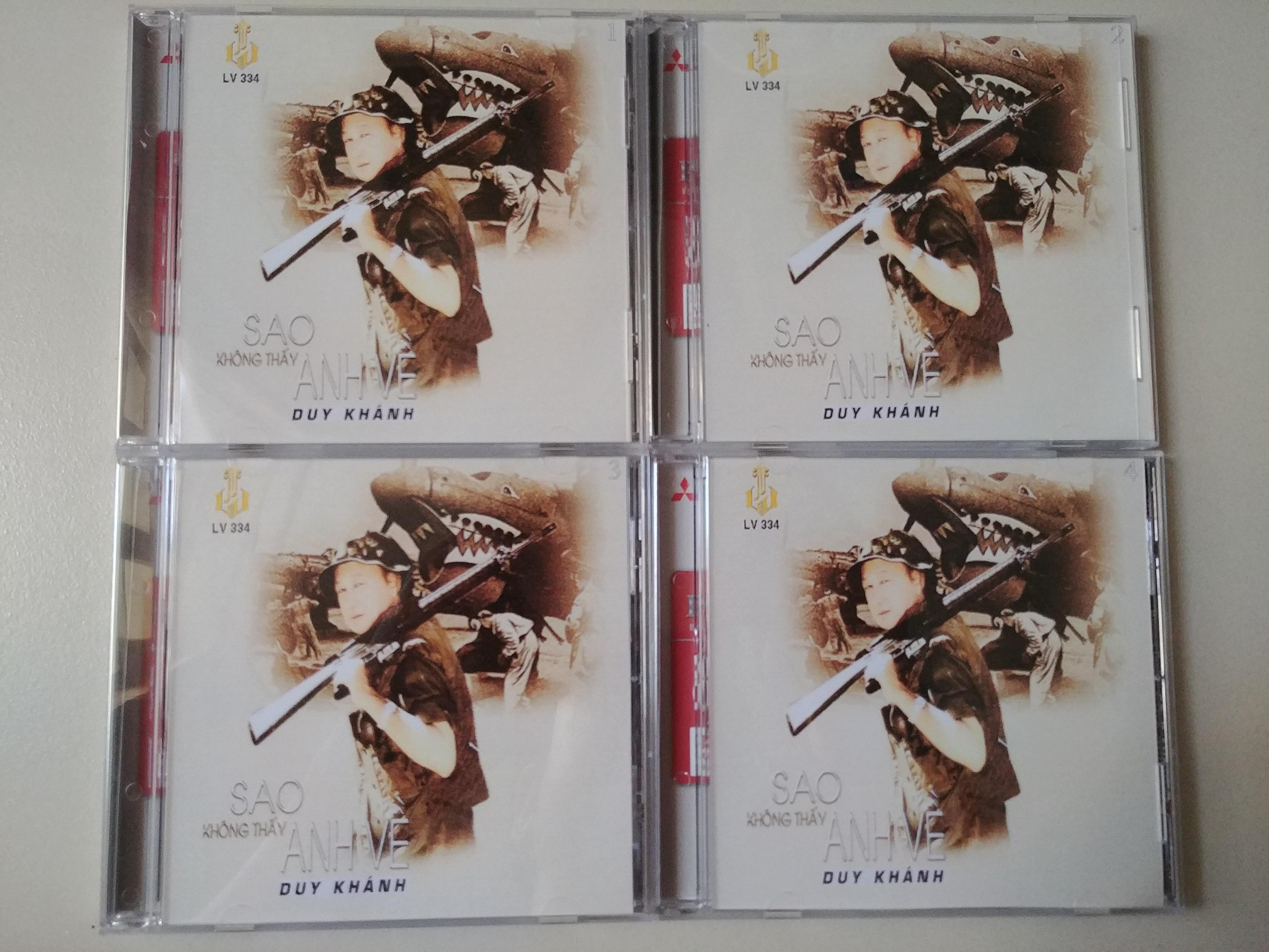 Bộ 4 CD Làng Văn - Sao Không Thấy Anh Về - Duy Khánh