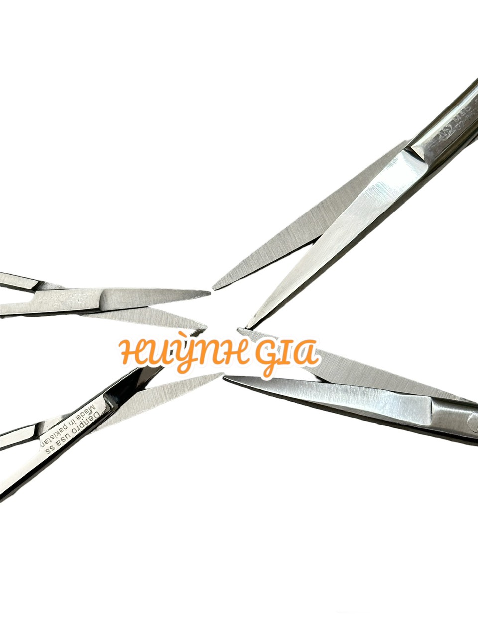 Kéo y tế 12cm thẳng 2 đầu nhọn