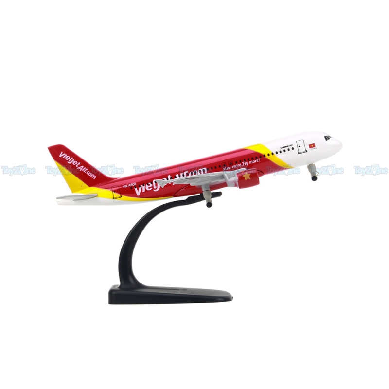 [HCM]Mô hình máy bay Vietjet Airbus A320 20cm Everfly