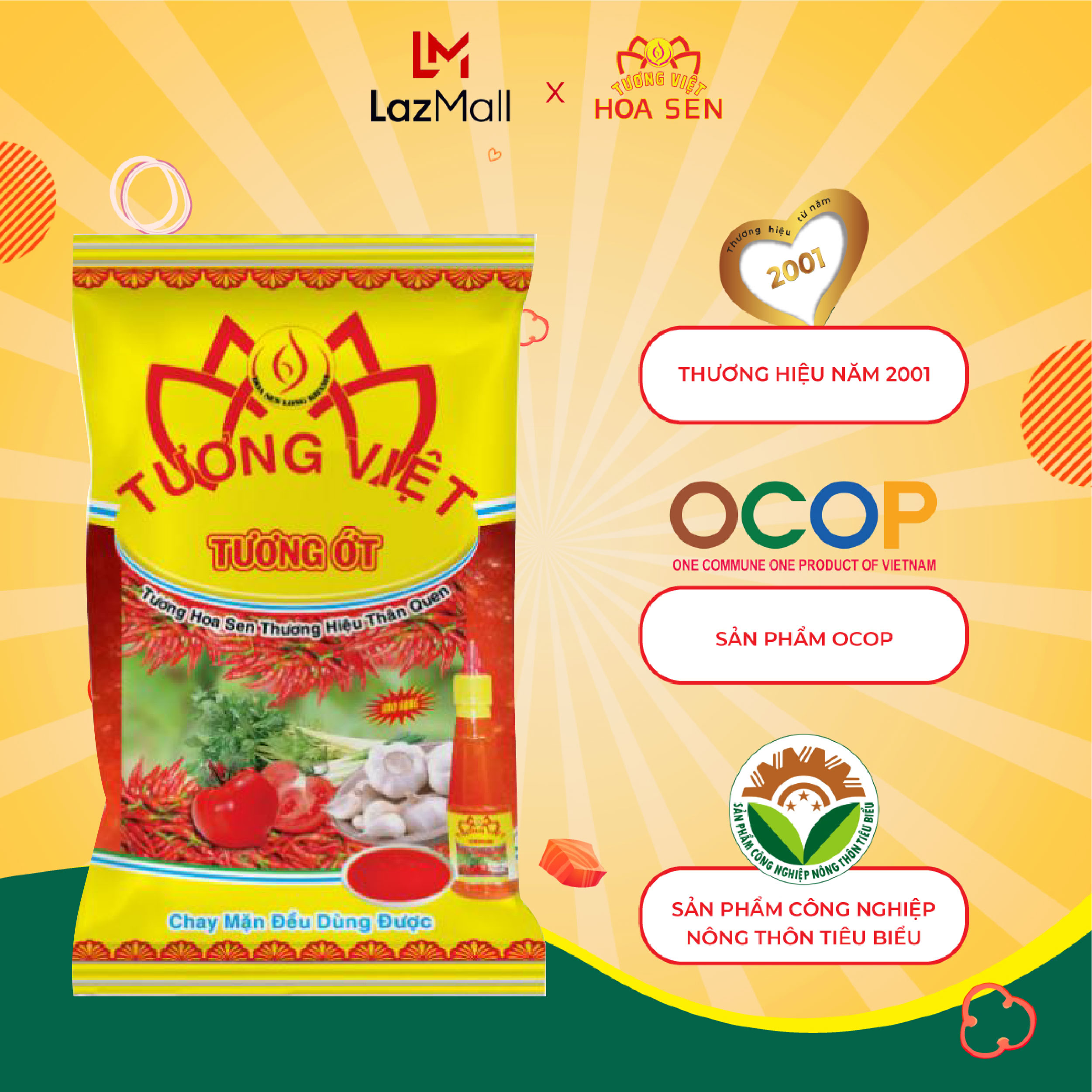 Tương Ớt Gói 500g