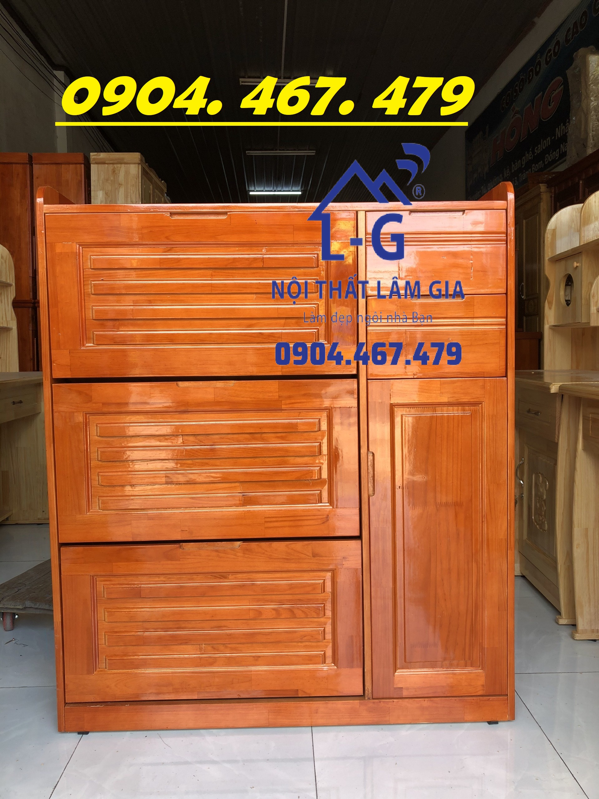 Tủ giày dép gỗ thông minh - Tủ giày hiện đại