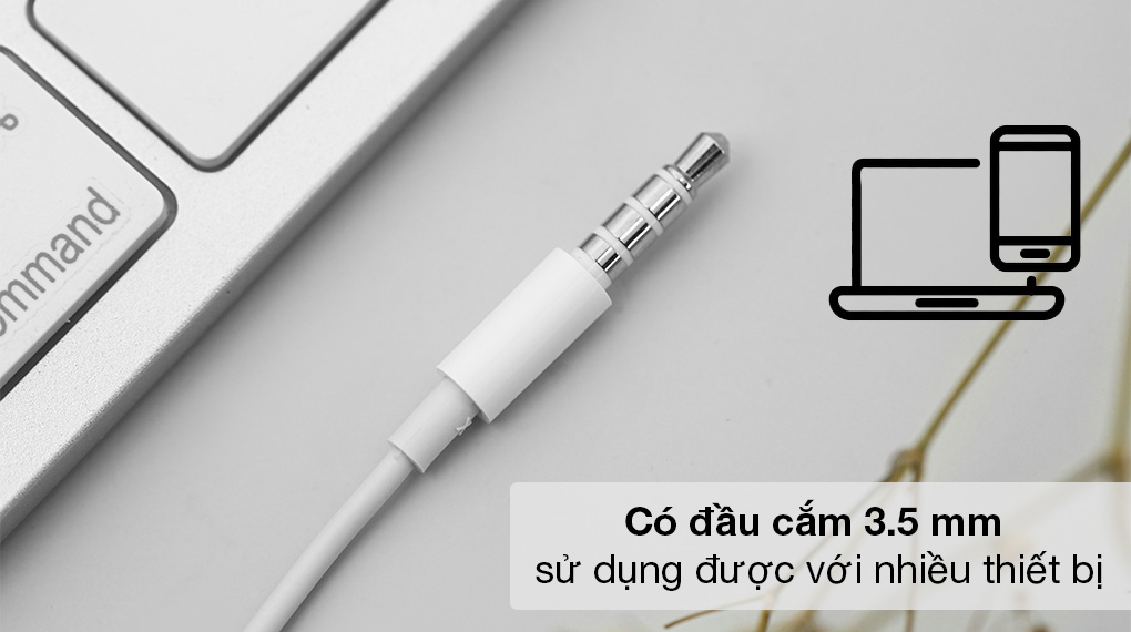 Tai nghe nhét tai Oppo Jack 3.5mm có dây có micro dài 1,2m màu trắng BACARAT bảo hành 30 ngày