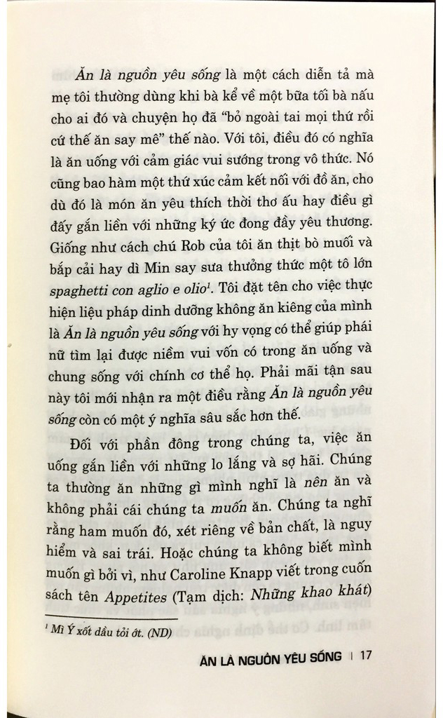 Sách - Ăn Là Nguồn Yêu Sống