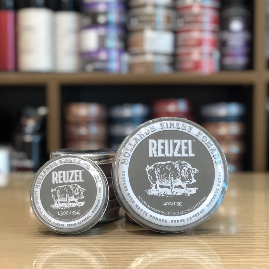 Sáp Vuốt Tóc Reuzel Pomade (Blue, Pink, Extreme Hold, Concrete) 35g - 113g