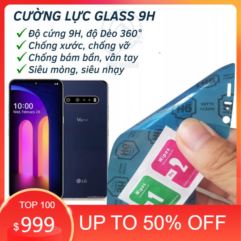 Dán cường lực dẻo nano bảo vệ màn hình chính LG V60
