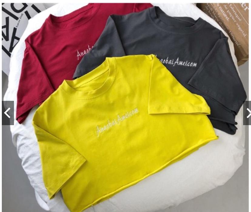 Áo thun croptop form rộng