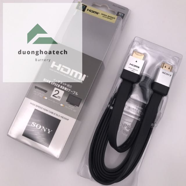 [HCM]Cáp HDMI 2m SONY Hỗ Trợ Chất Lượng Full HD 4K 3D (Dây dẹt)