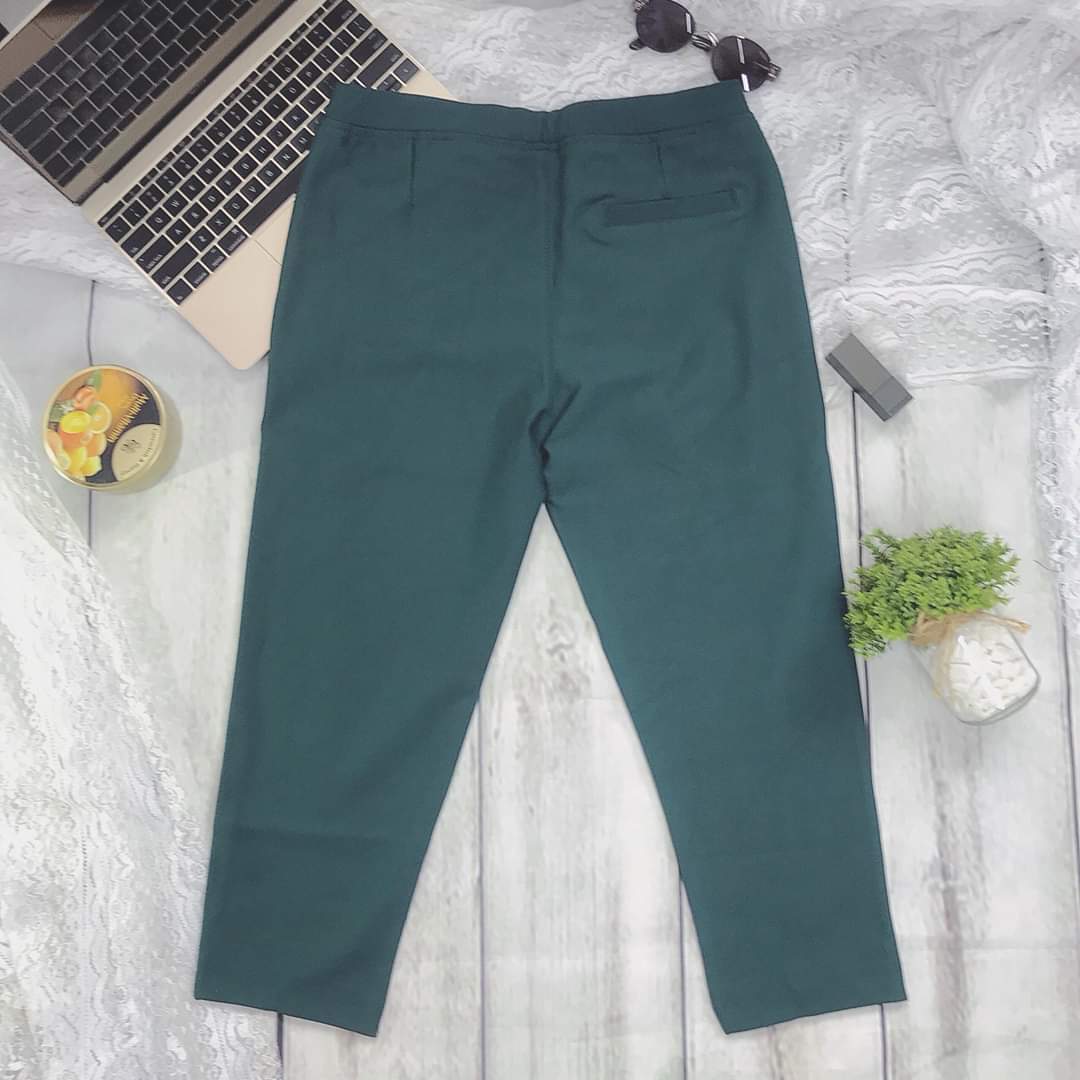 [HCM]Quần cotton 9 tấc dây kéo (mẫu 1 cúc dây kéo)