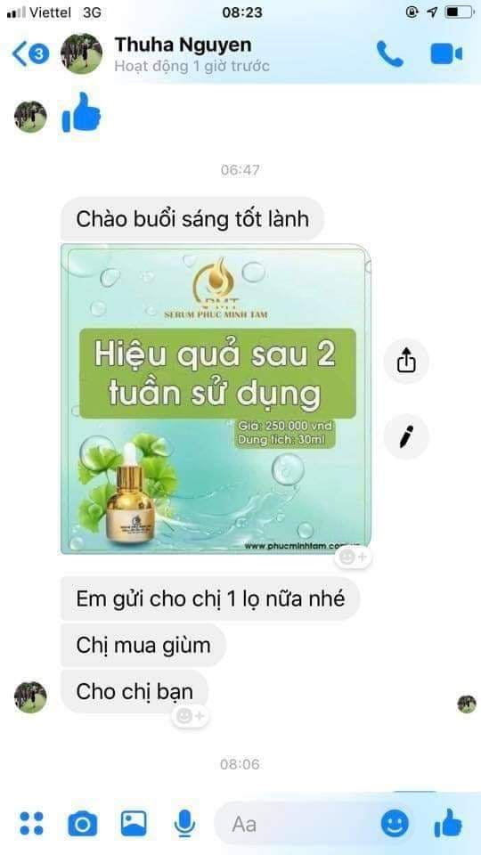 [Chính Hãng] SERUM SẠCH THÂM - MỜ NÁM PHÚC MINH TÂM