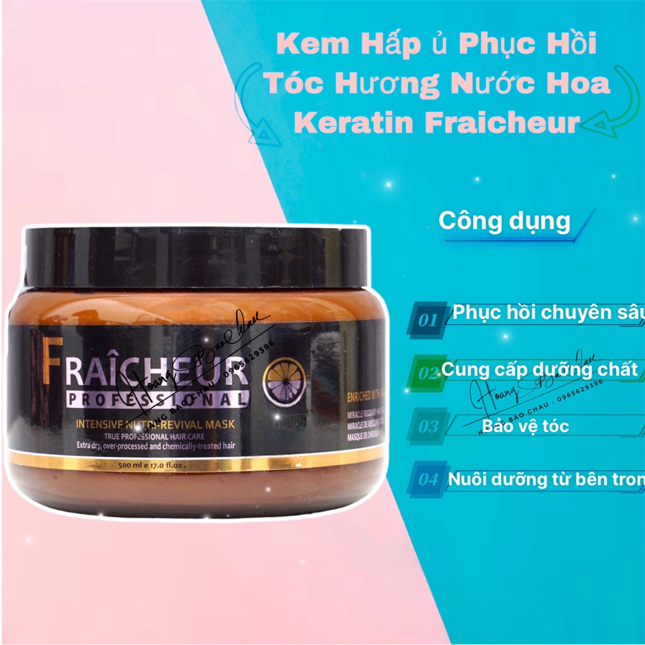 Giveaway Hat - Fraicheur Hair Restoration Cream 500 ml Genuine Nhat Minh Anh Company