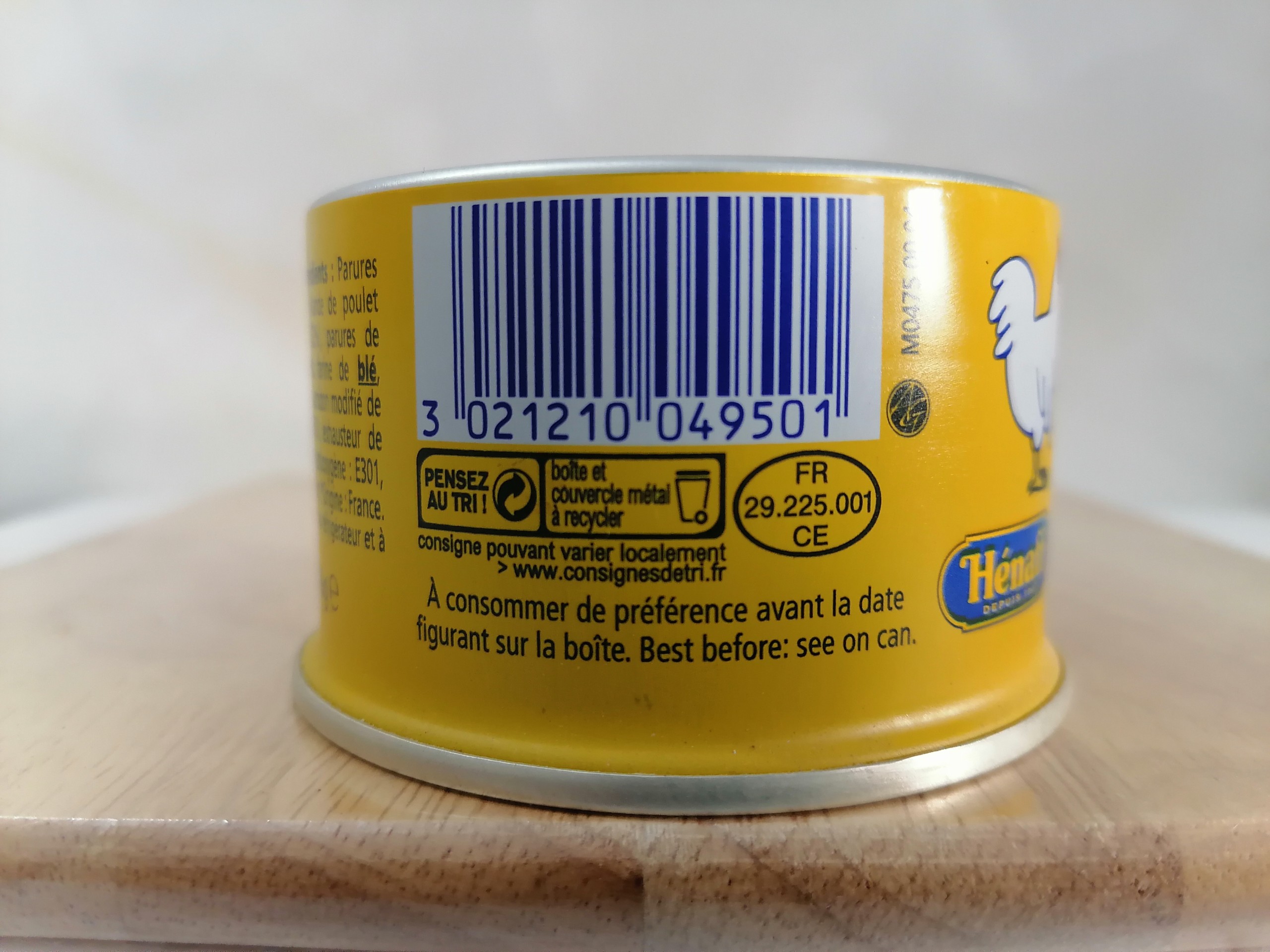 [Hộp VÀNG 140g] PA TÊ GÀ TÂY [France] HENAFF Chicken Luncheon Meat