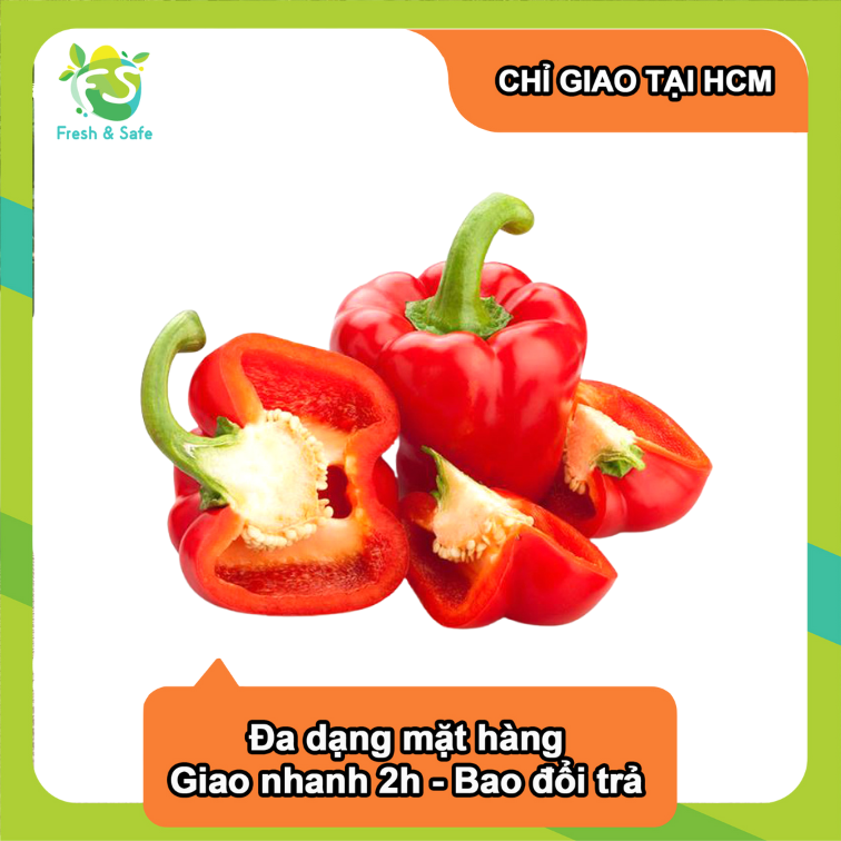 [Chỉ Giao HCM] Ớt Chuông Đỏ - trái 150-200g