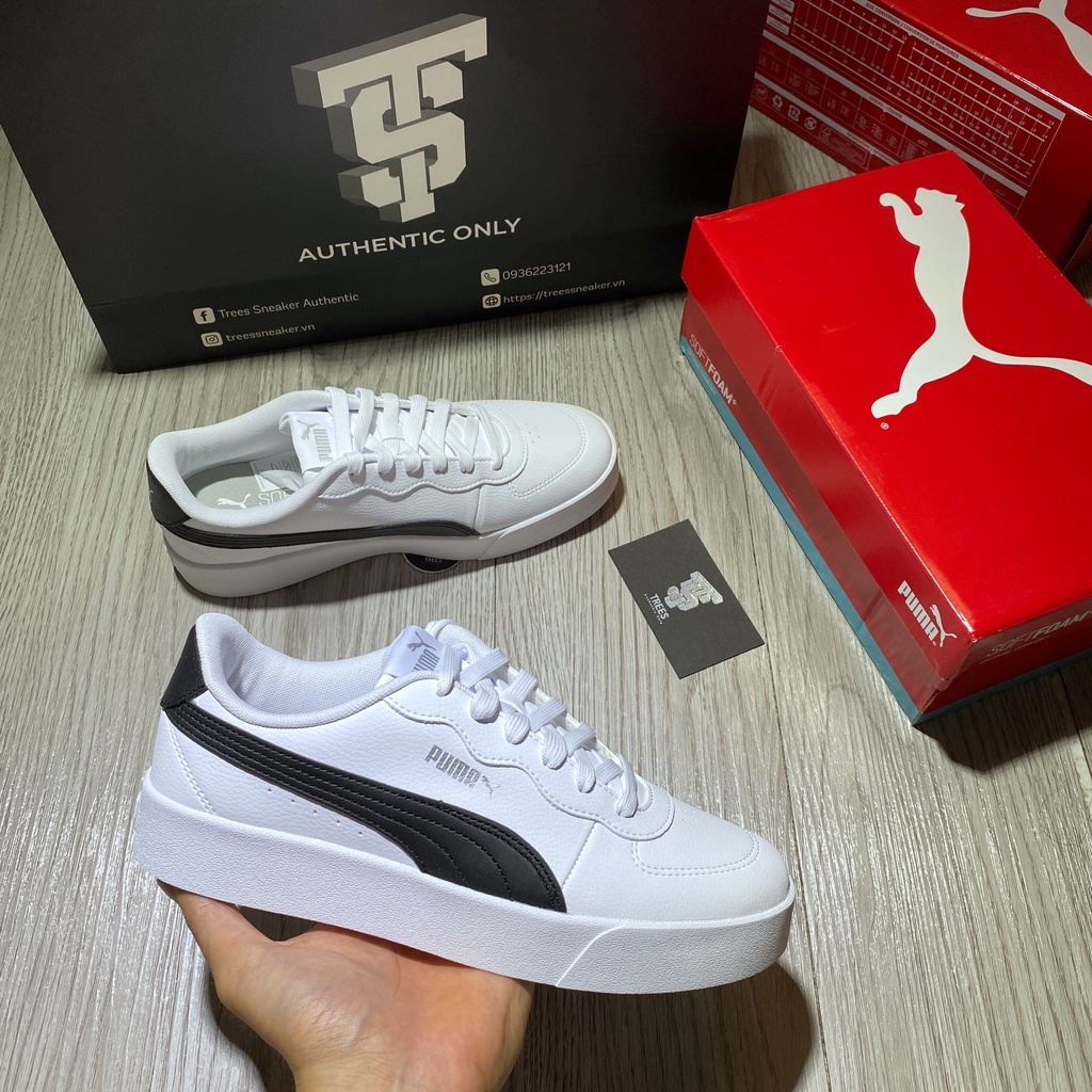 [CHÍNH HÃNG] Giày thể thao PUMA SKYPE CLEAN WHITE 380147 04 Full Box Tag Auth