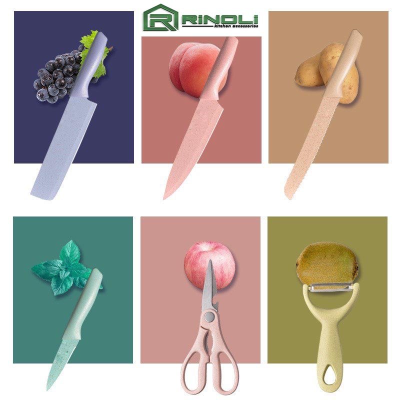 BỘ DAO LÚA MẠCH KHÁNG KHUẨN 6 MÓN CAO CẤP - RINOLI