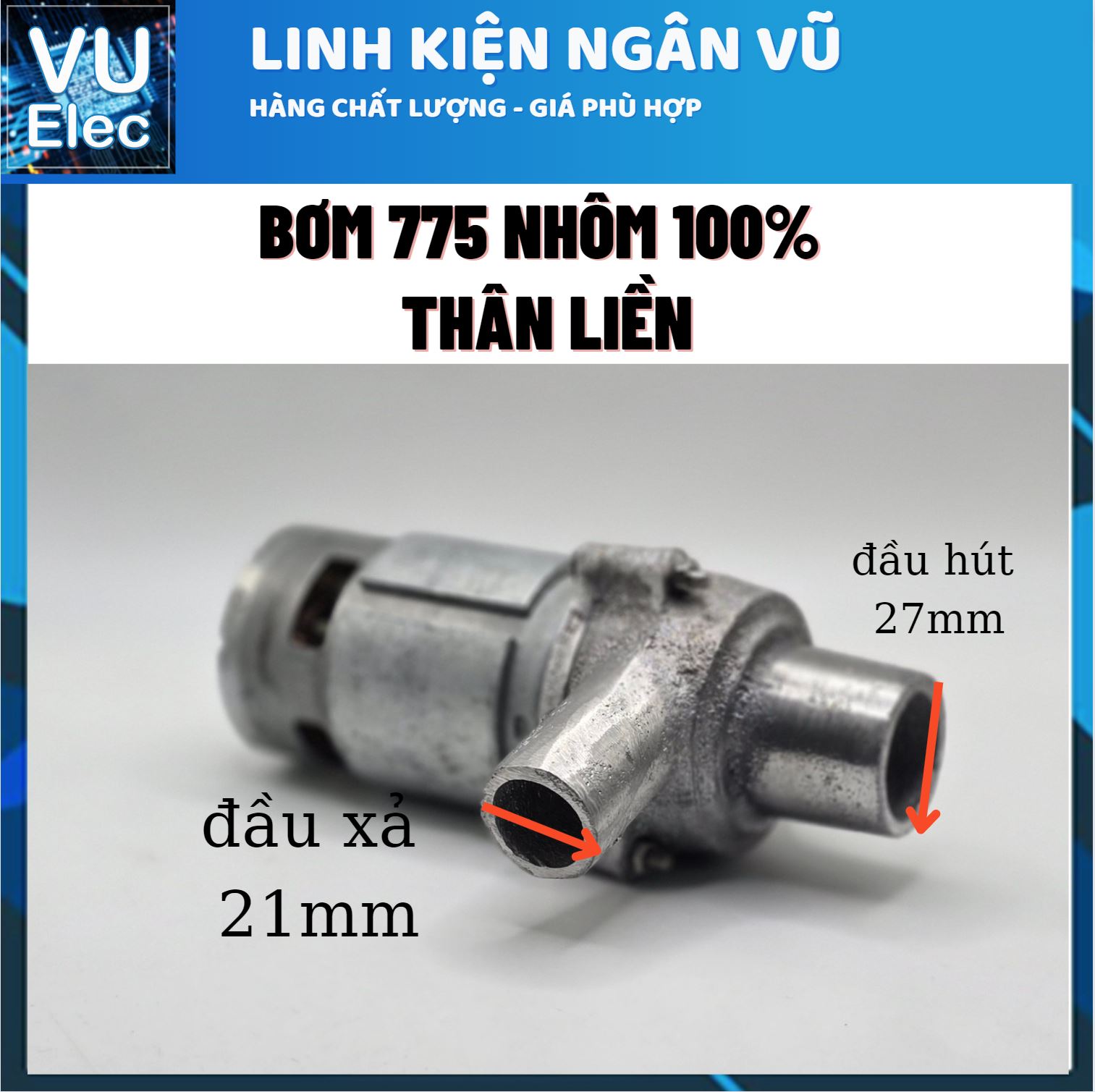 Máy bơm cực mạnh động cơ 775-795, kít nhôm chế tản nhiệt bơm cực tốt