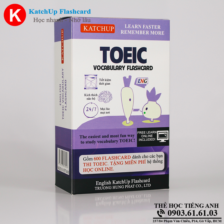[HCM] Bộ Flashcard Tiếng Anh TOEIC – 3 loại giấy