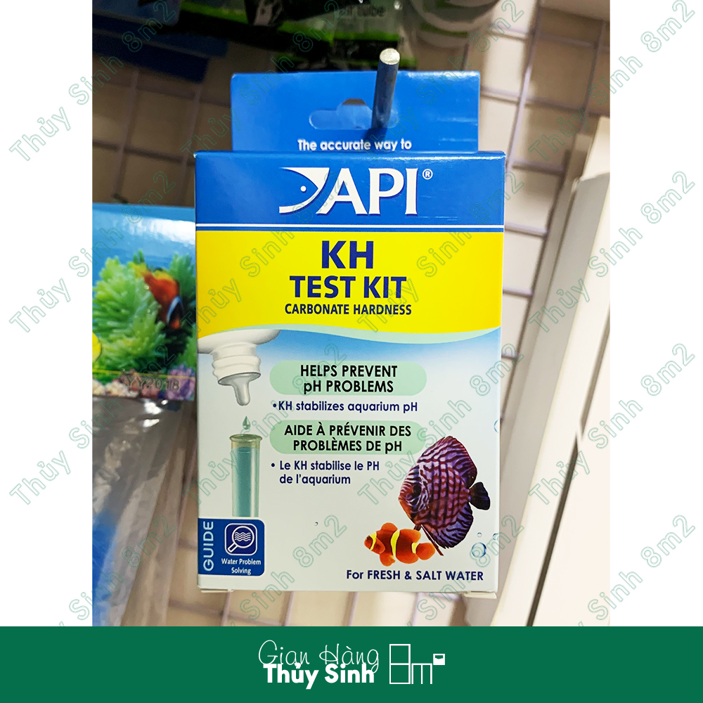 Test kh api | đo độ kiềm trong nước thủy sinh, nước mặn | 8m2