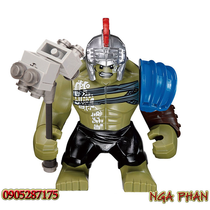 Bigfig Nhân Vật Đấu Sĩ Hulk Gladiator Big Figure Siêu Đẹp Đồ Chơi Xếp Hình Lắp Ráp Gạch Khối Block Brick MOC DIY