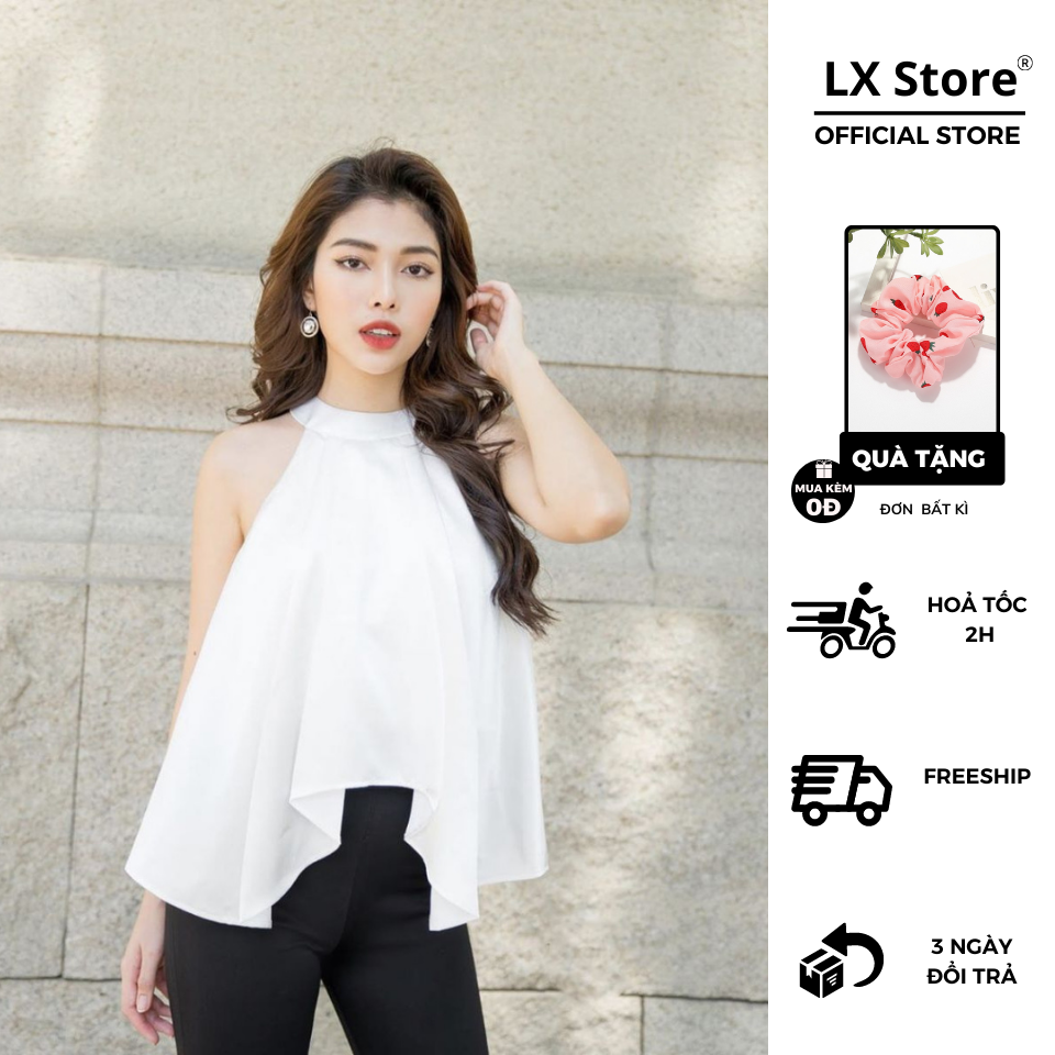 Áo yếm lụa tầng layer