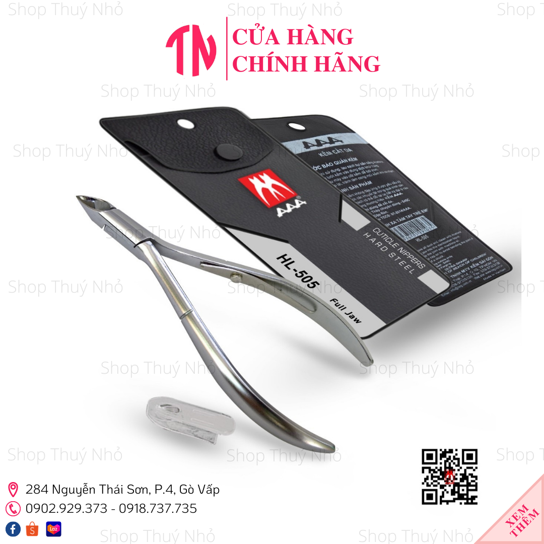 Kềm cắt da bán nguyệt thép chuyên dụng AAA HL-505 dụng cụ làm móng tay chuyên nghiệp nghệ thuật nail
