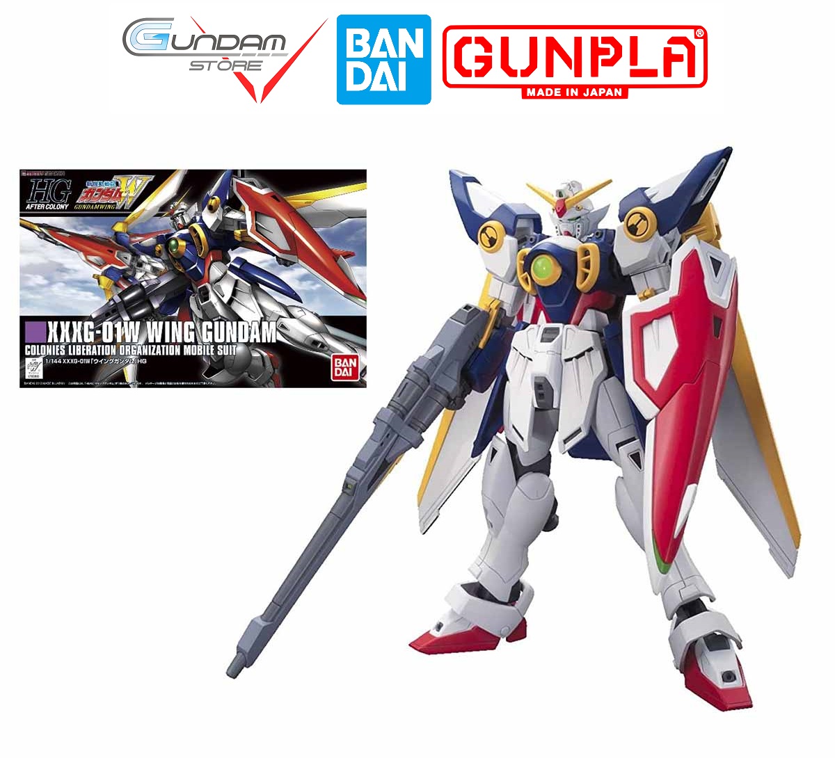 Mô Hình HG Wing Gundam HGAC XXXG-01W Bandai 1/144 EW Đồ Chơi Lắp Ráp Anime Nhật