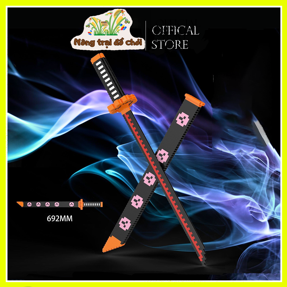 Đồ chơi lắp ráp kiểu LEGO XINZ Thanh Kiếm Enma Shusui Wado Sandai Kitetsu của Zoro trong Đảo Hải Tặc One Piece Vua hải tặc