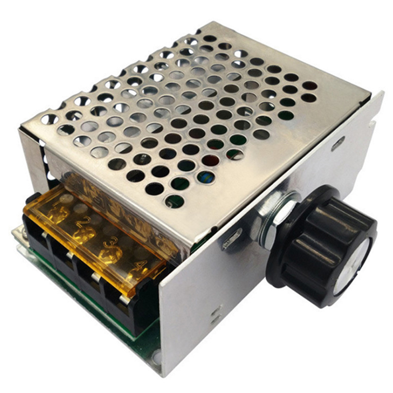 AC 220V 4000W SCR Voltage Regulator Dimming Dimmers Motor Speed Controller Thermostat Electronic Voltage Regulator Module