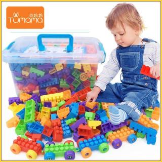 Thùng khối xây dựng hạt lớn cho trẻ em bằng nhựa mẫu câu đố giáo dục bé mẫu giáo lắp ráp sản phẩm mới bán chạy quà tặng đồ chơi thumbnail