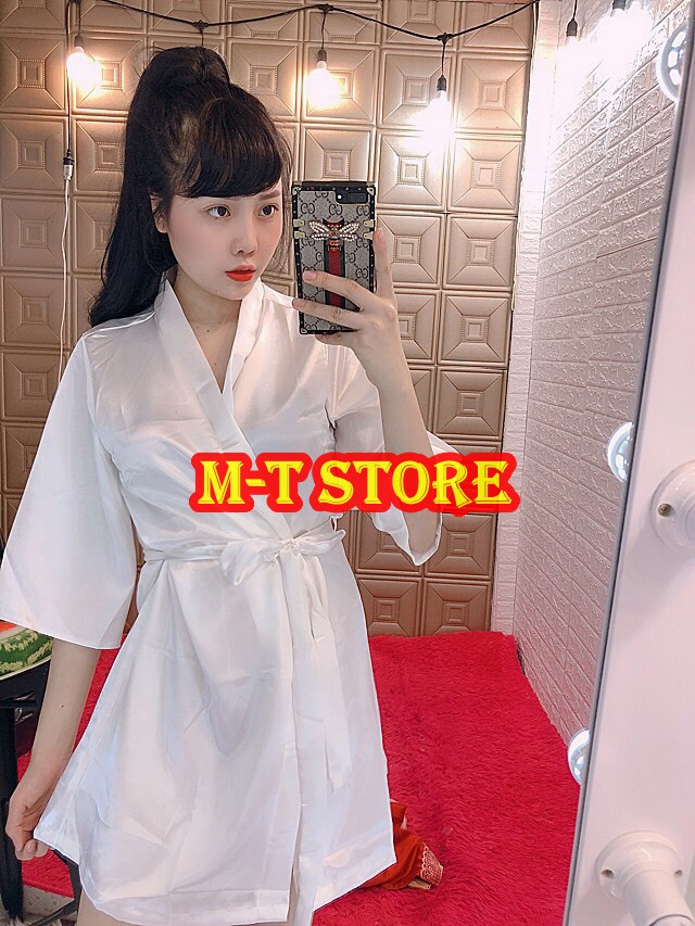 ÁO CHOÀNG NGỦ PHI LỤA ÁO CHOÀNG SEXY MỀM MÁT DƯỚI 60KG